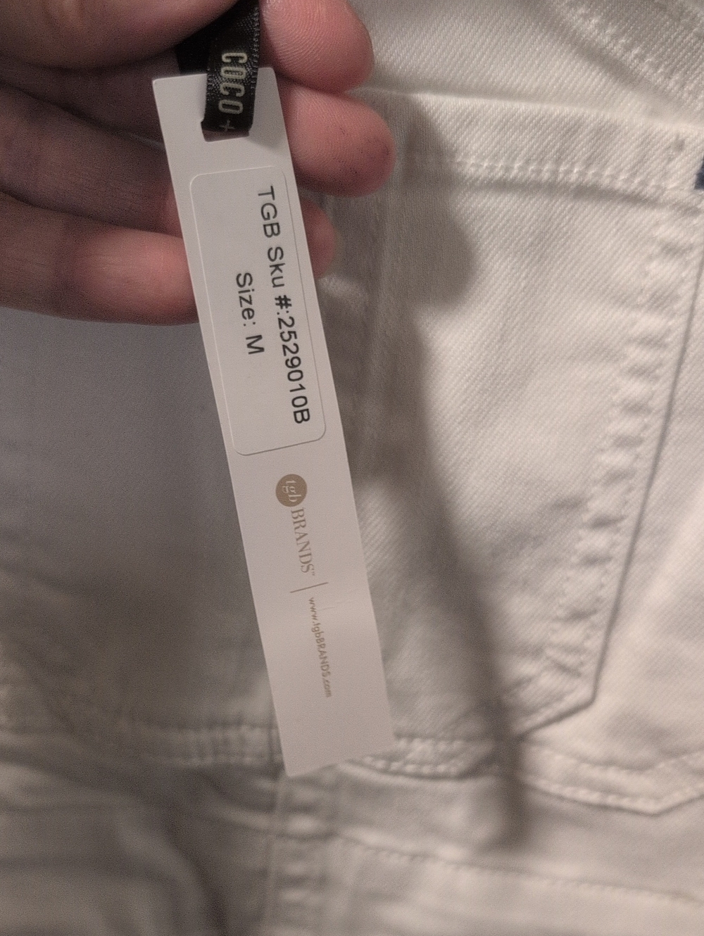 Coco + Carmen White Denim Overalls - Picture 3 of 11